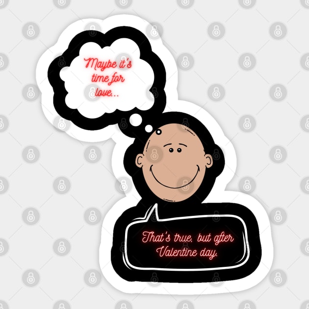 Humorous Valentines: The Face Logo with Speech Bubbles Sticker by Smiling-Faces